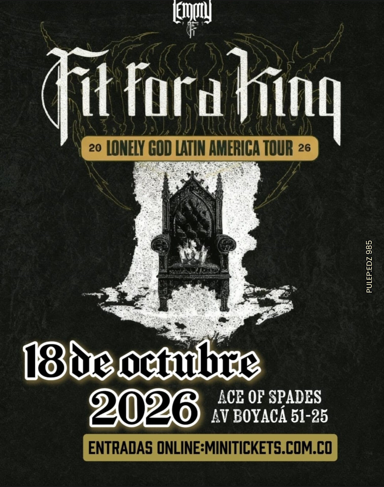 Fit For A King en Bogotá