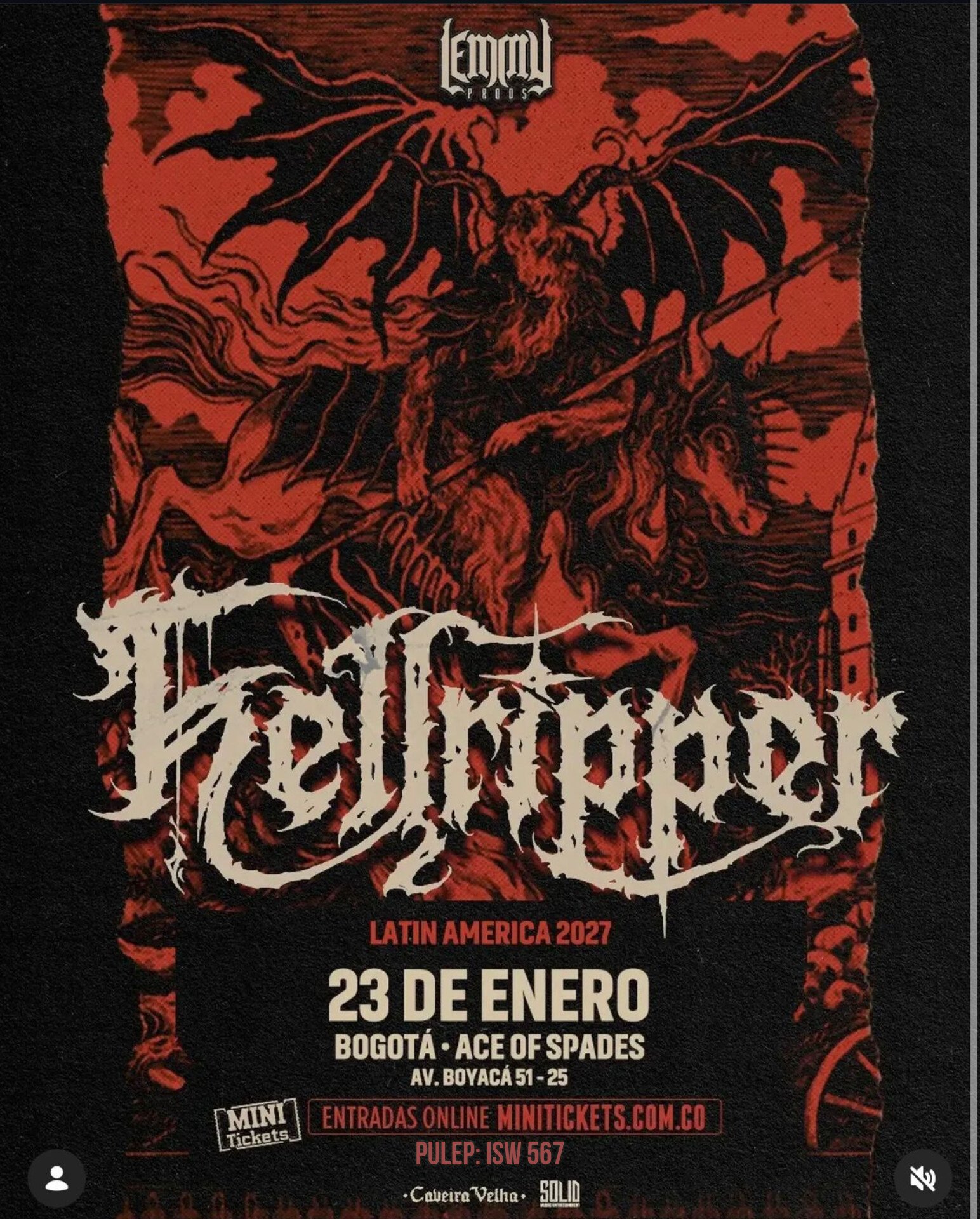 Hellripper en Bogotá