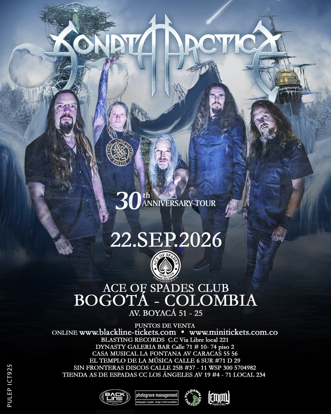 Sonata Arctica en Bogotá